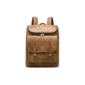 Vintage Exotic Leather Zipper Softback Fashion Backpack
